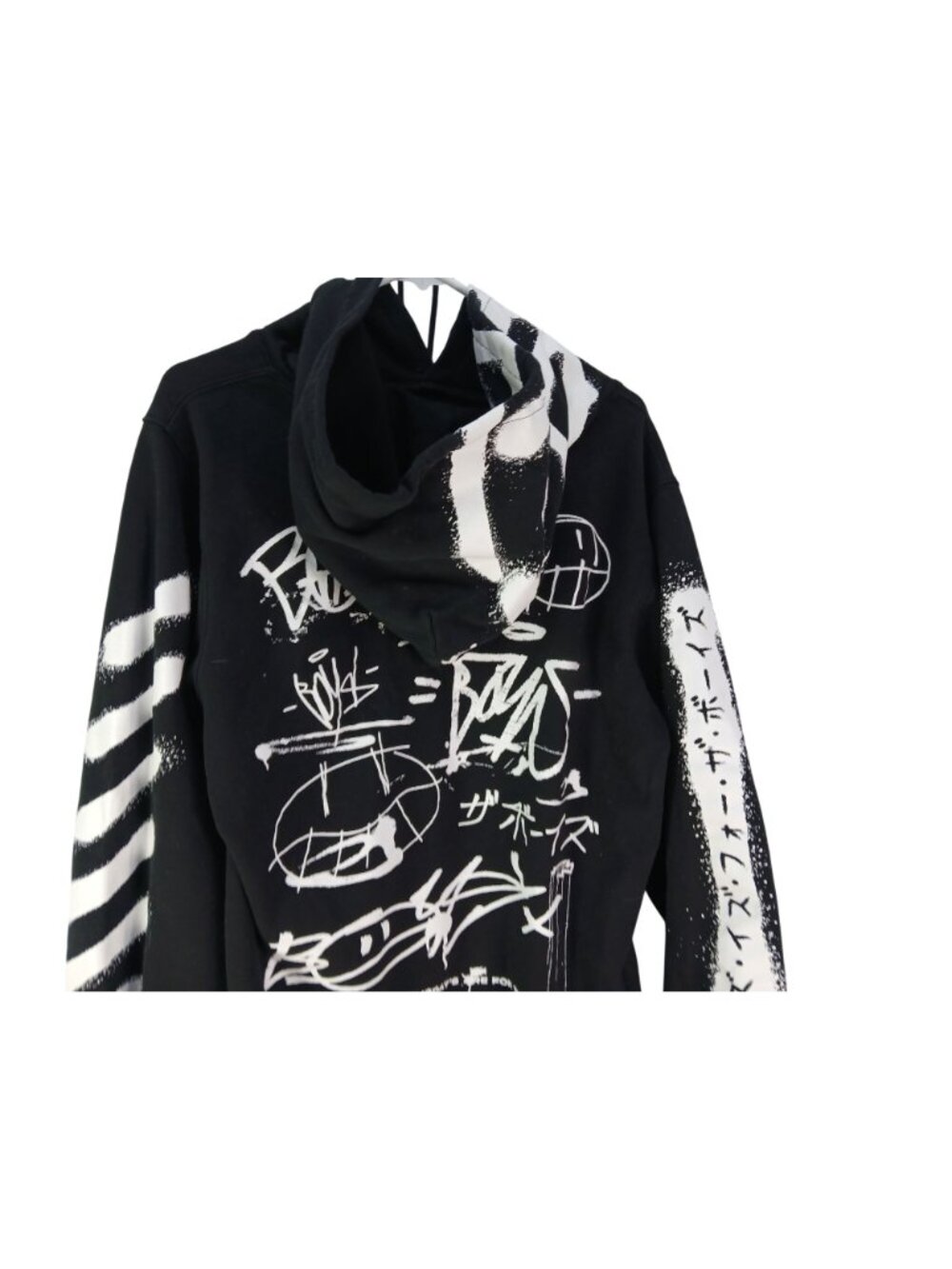 The Boys MENS Street Vandal Graffiti Hoodie Black Size M Graphic Saturdays Are F - Picture 5 of 16